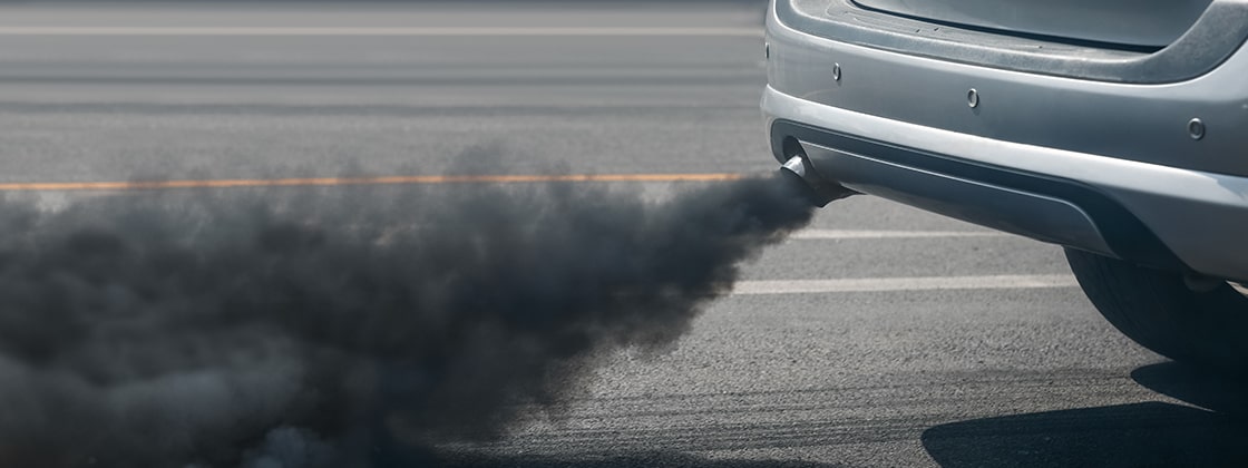 car exhaust smoke