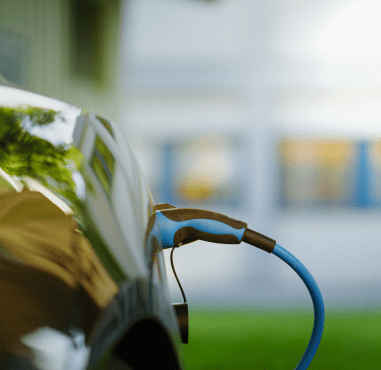 Electric vehicle charging at station