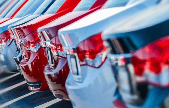 Element remarketing Remarketing fleet vehicles in parking lot